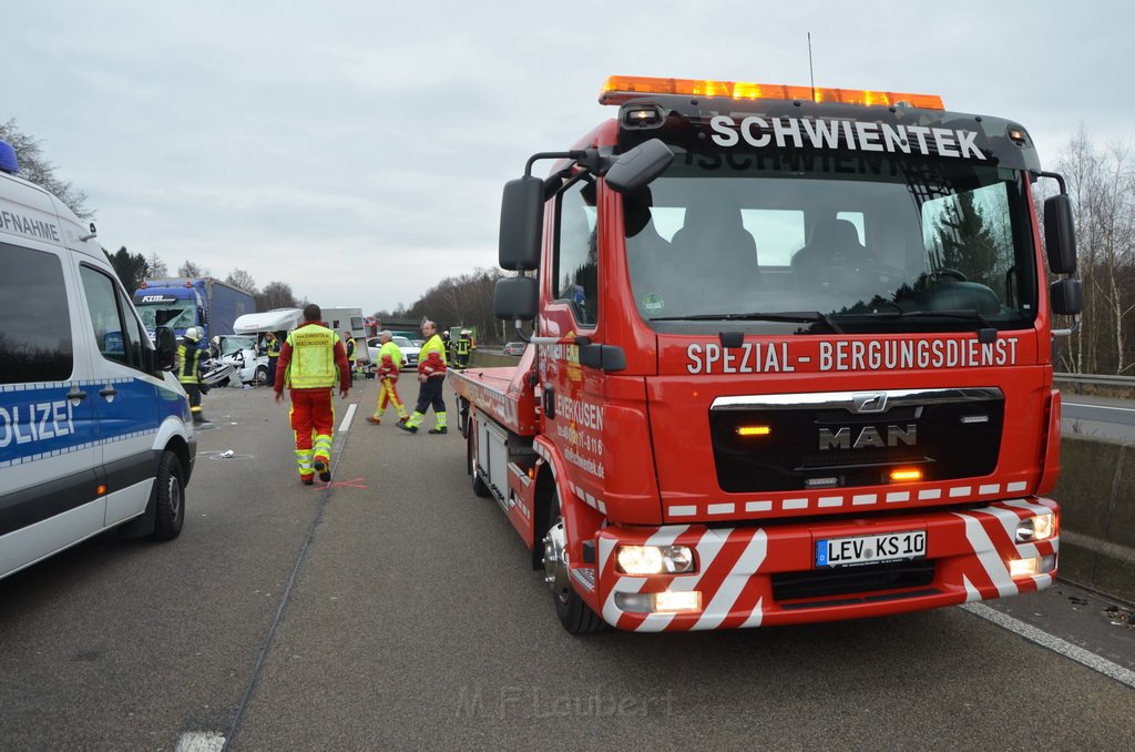 Schwerer VU A 1 Rich Saarbruecken kurz vor AK Leverkusen P101.JPG - Miklos Laubert